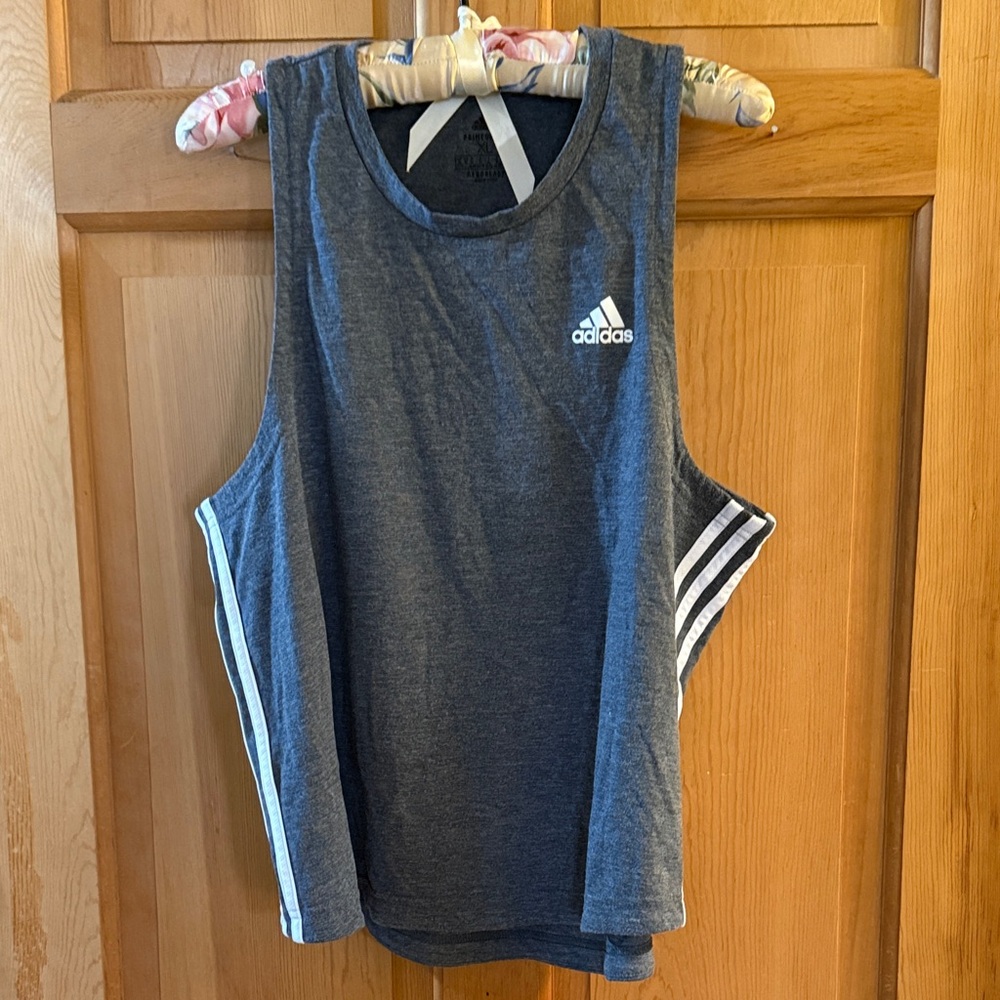 Adidas Aeroready Tank Top with Classic White Stripes